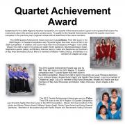 Quartet Achievement Award