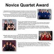 Novice Quartet Award