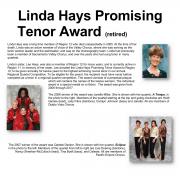 Linda Hays Promising Tenor Award